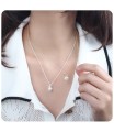 Rose Gold Plated Pearl Necklaces SPE-205-RO-GP